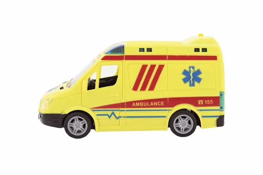 Mașină de ambulanță 20 cm pe volan cu sunet/lumină
