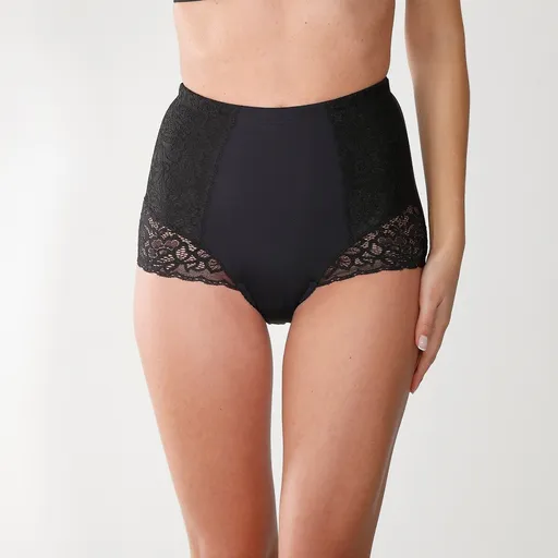 Chiloți de slăbit cu talie înaltă și dantelă