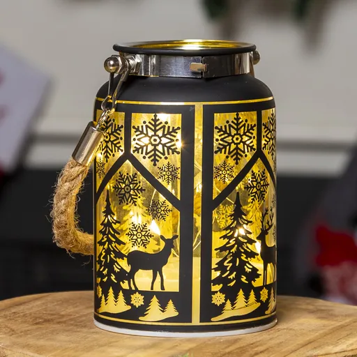Felinar cu motiv de Crăciun
