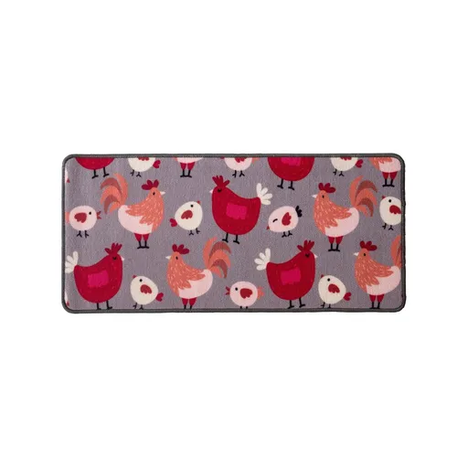 Covor de bucătărie cu motiv de găini