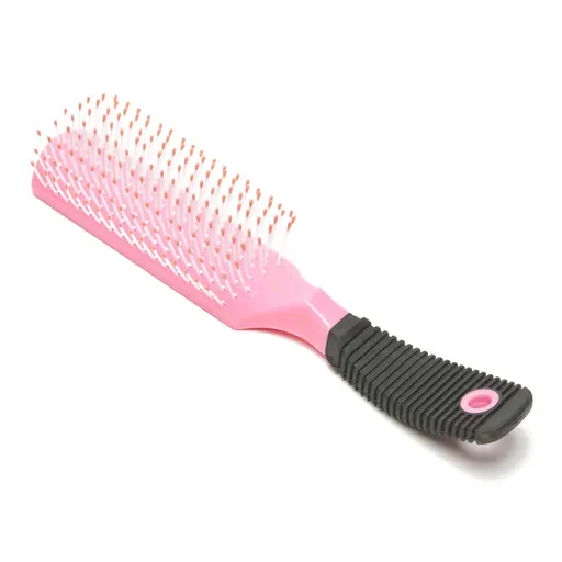 Perie roz tepi albi cu maner de silicon Oranjollie