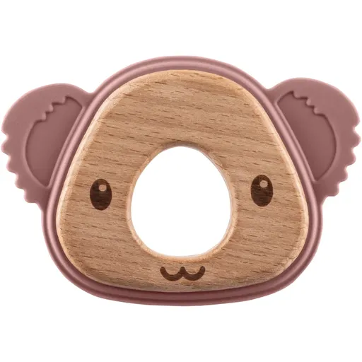 Zopa Silicone Teether Koala jucărie pentru dentiție Old Pink 1 buc