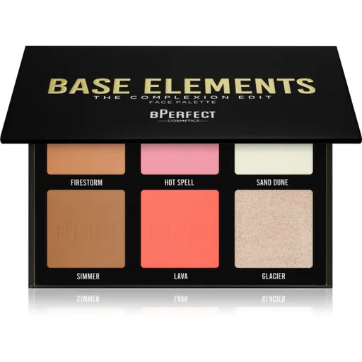 BPerfect Base Elements paleta pentru fata multifunctionala faciale culoare The Complexion 27 g