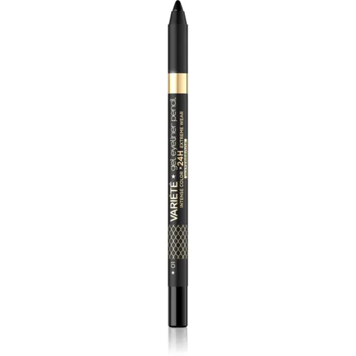 Eveline Cosmetics Variété eyeliner gel rezistent la apă culoare 01 Black 1 buc
