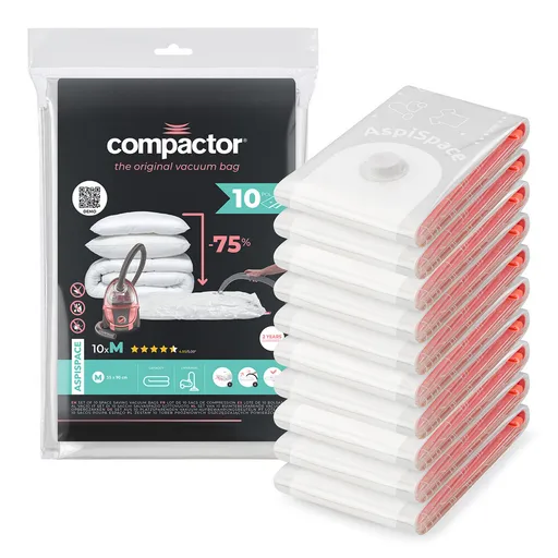 Compactor Set de saci de depozitare sub vidAspispace M 70 l, 55 x 90 cm, 10 buc., 10 buc.