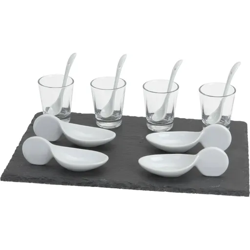 Set de servire pentru gustări EH 13 buc ,spoon