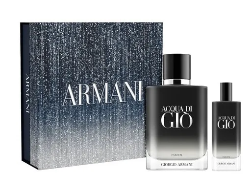 Giorgio Armani Acqua Di Gio Pour Homme Parfum - parfum (reîncărcabil) 100 ml + parfum 15 ml (Christmas Edition)