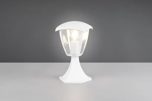 Lampadar de exterior Venta, TRIO, 17x17x30 cm, 10W, 1x E27, aluminiu, alb mat