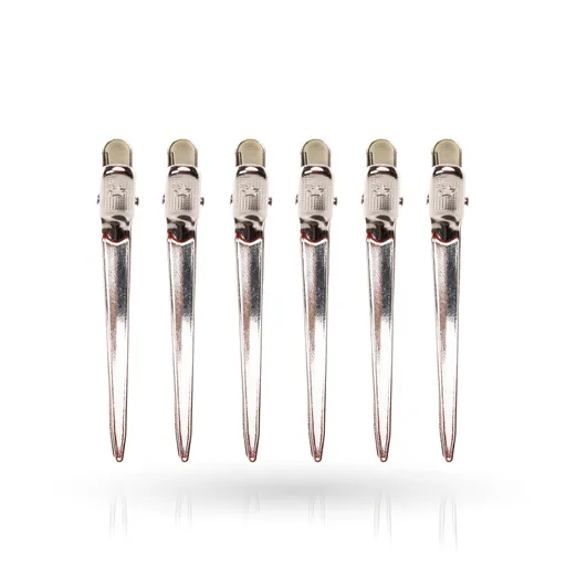 Clipsuri de Par - Set 6 Bucati -  Argintiu