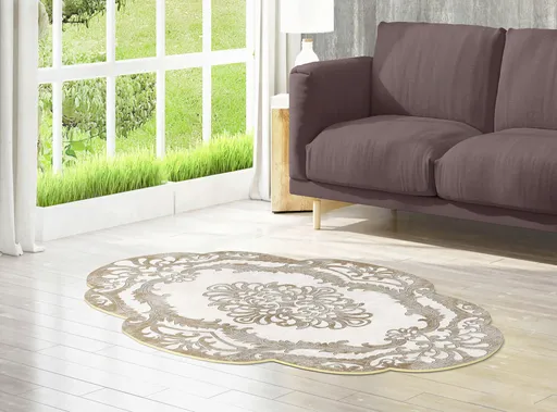 Covor, Eugene V3, 120x180 cm, Bej / Crem / Auriu