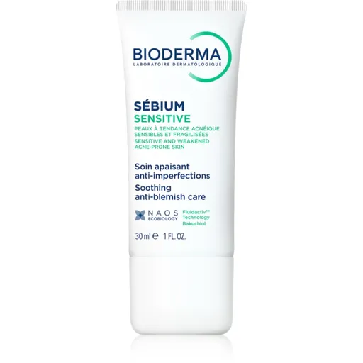 Bioderma Sébium Sensitive crema intensă de hidratare și calmare pentru piele uscata si iritata in urma tratamentului antiacneic 30 ml