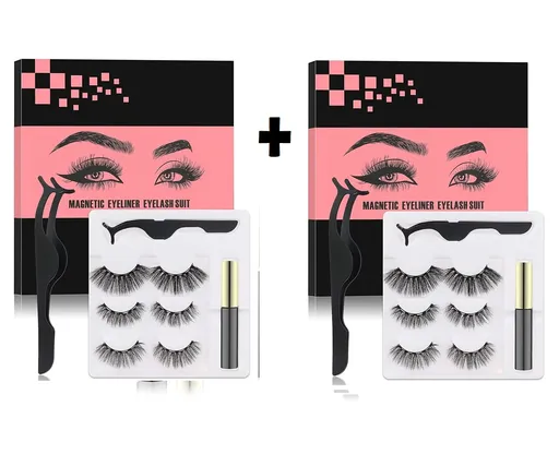 Set 3 Perechi Gene False Banda cu Tus Magnetic si Aplicator 1+1 Cadou