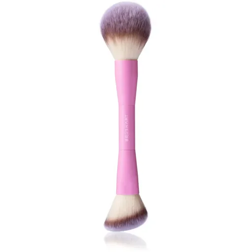 BrushArt Double Duty Blush & Powder brush pensula pentru aplicare fard obraz fata-verso 1 buc