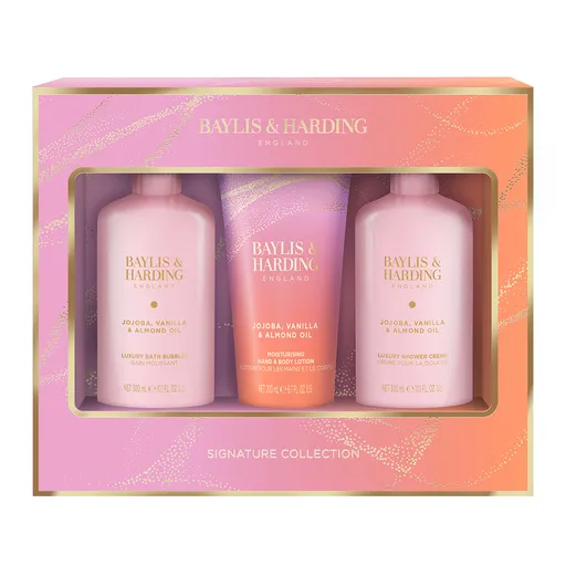 Baylis & Harding Set cadou Jojoba, Vanilie & Ulei de migdale Signature Collection 3 buc