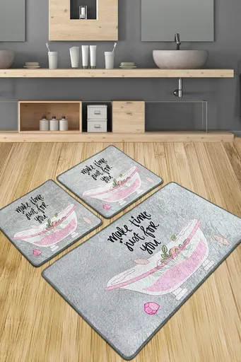 Set covorase de baie, L'essentiel Maison, Make Time Djt, Multicolor