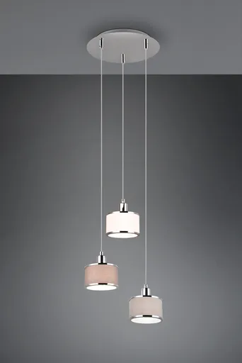 Lustra Kaprun, TRIO, 29x12x150 cm, 28W, 3x E14, metal, multicolor