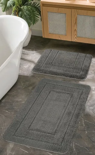 Set covorase de baie, L'essentiel Maison, Cerceve, Antracit