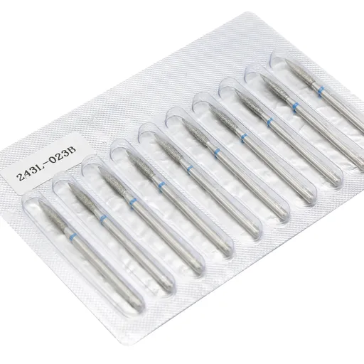 Bit (Cap) Freza Unghii Diamantat 243L-023B, Flacara, Albastru