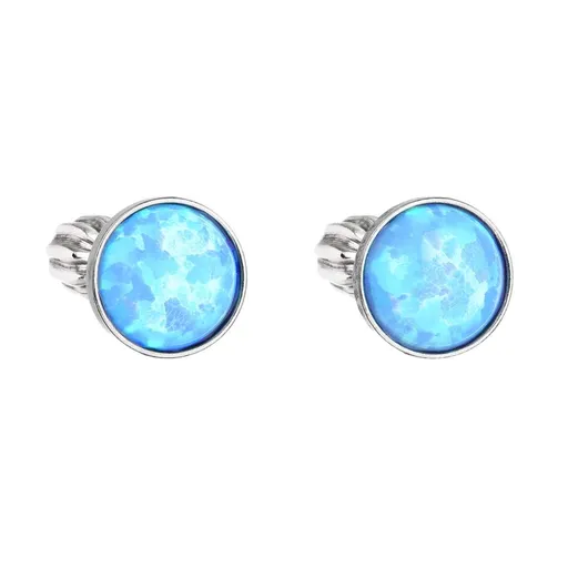 Evolution Group - Pavona Cercei din argint cu opal sintetic albastru deschis 11001.3 lt.blue