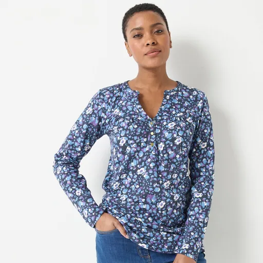 Tunică cu mânecă lungă și imprimeu animal