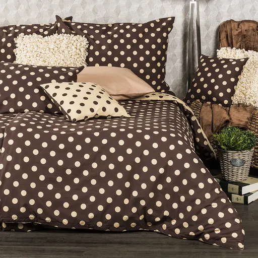 Lenjerie pat 1 pers. 4Home Buline Ciocolată, maro, 140 x 200 cm, 70 x 90 cm