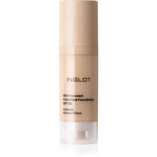 Inglot Skin Focused Care Face Foundation SPF 50 acoperire make-up SPF 50 culoare 302 Ivory Beige 30 ml