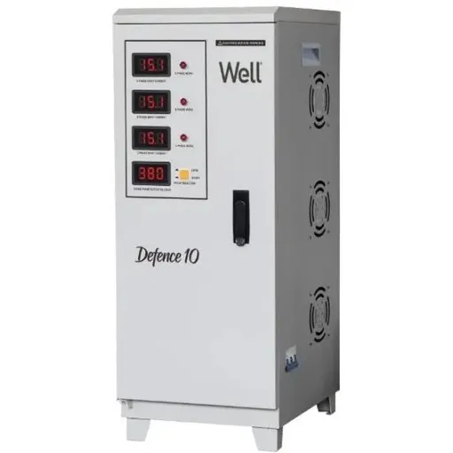 Stabilizator automat de tensiune trifazat cu servomotor 10KVA/ 8KW, Well AVR-SRV/TRI-DFC10KVA-WL