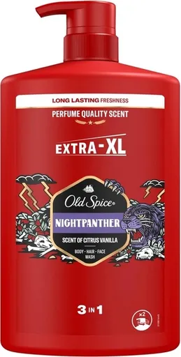 Old Spice Gel de duș pentru bărbați NightPanther (Body-Hair-Face Wash) 1000 ml