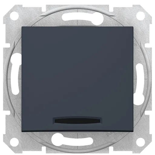 Intrerupator simplu 10 AX cu indicator luminos Schneider Sedna SDN0400370, grafit