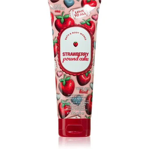 Bath & Body Works Strawberry Pound Cake crema de corp 226 g