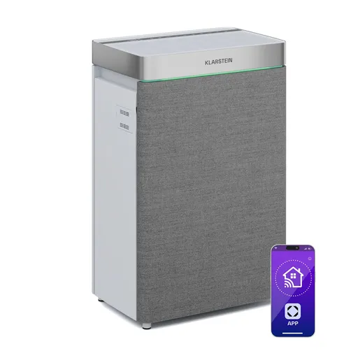 Klarstein Purificator de aer AireLux, cu funcție de umidificare, 400m³/h CADR, Wi-Fi