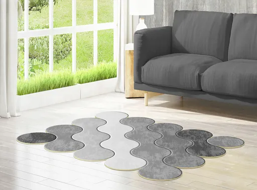 Covor, Eugene V3, 80x150 cm, Gri