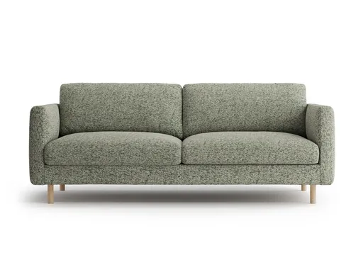 Canapea 3 locuri, Eden, Micadoni Home, 173x92x90 cm, tesatura structurata, verde muschi melanj