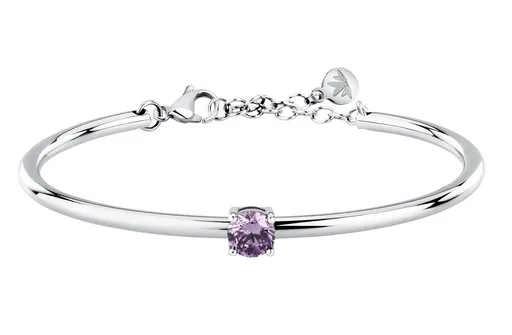Morellato Brățară solidă pentru femei cu zircon violet Cerchi SAKM95