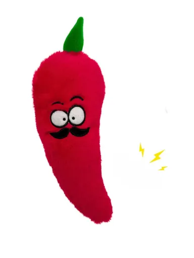 Jucărie pentru câini, Paws & Whiskers, Havhav 1025, 100% MATERIAL TEXTIL PLUȘOS, Rosu