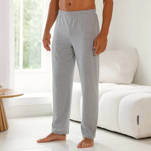 Pantaloni lungi de pijama de culoare solidă