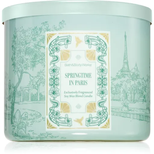 Bath & Body Works Springtime In Paris lumânare parfumată 411 g