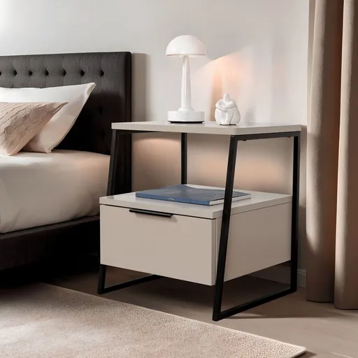 Noptiera, Hanah Home, Pal, 45x50x40 cm, Gresie