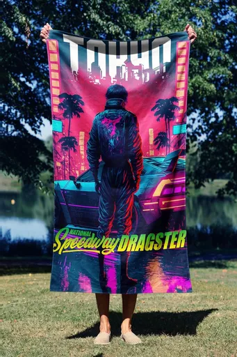 Prosop de plaja, L'essentiel Maison, Speed Way 90, 90x150 cm, Multicolor