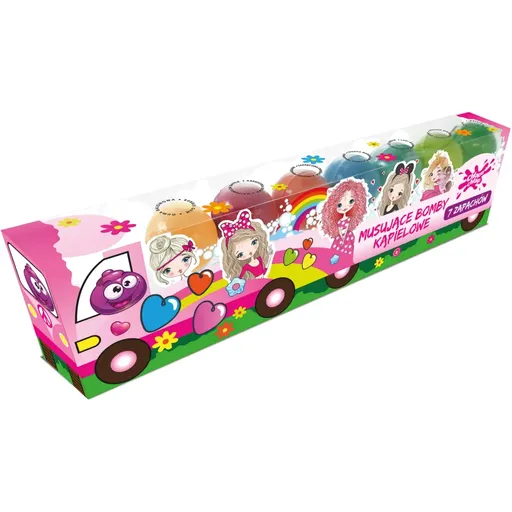 Chlapu Chlap Party Truck Bombe efervescente de baie pentru copii 7x50 g