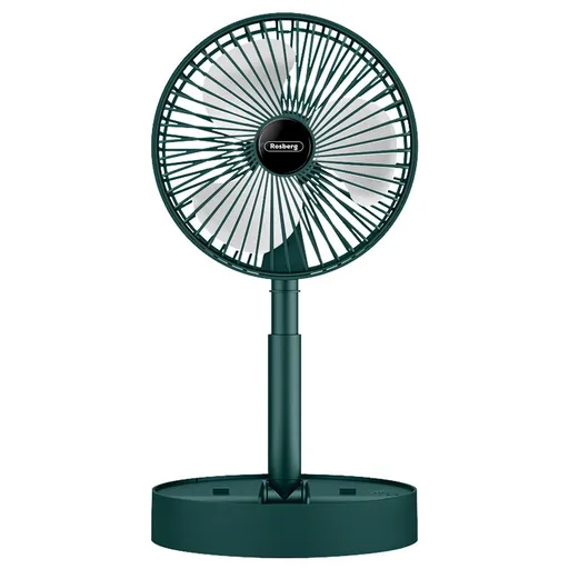 Ventilator Rosberg R51760F USB, 4,5 W, 3 viteze, autonomie până la 5 ore, verde