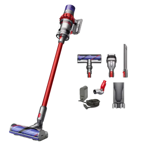 Aspirator vertical Dyson V10 Origin 394464-01, 525W, 151AW, 0.76l, 125000 rpm, 60 min, 3 moduri, Motorbar clar, Nichel/negrit