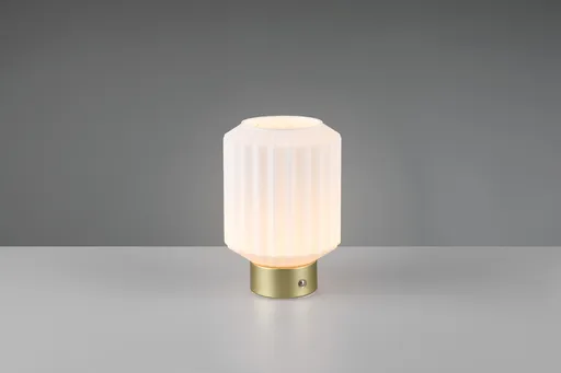 Lampa de masa Lord, RL, 13x19.5 cm, 1.5W, 1x SMD, metal, bronz mat/alb