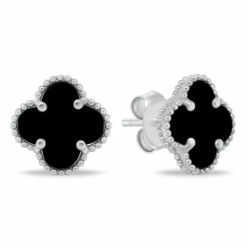 Brilio Silver Cercei din argint sofisticați, în formă de Trifoi EA1157WBC