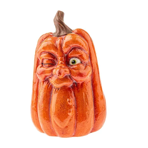 Decorațiune de toamnă Dovleac cu față, 20 x 32 cm,magneziu