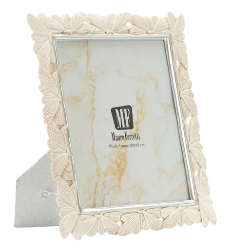Rama foto Butterfly, Mauro Ferretti, 20x25 cm, polirasina/sticla, crem