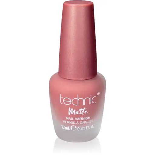 Technic Cosmetics Matte Nail Varnish lac de unghii cu rezistenta indelungata cu efect matifiant culoare Starkers 12 ml