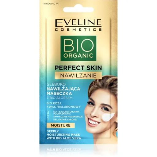 Eveline Cosmetics Perfect Skin Bio Aloe masca calmanta si hidratanta cu aloe vera 8 ml