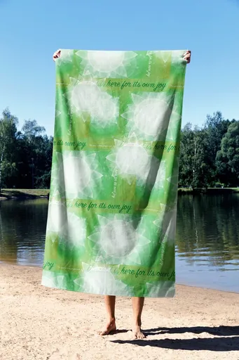 Prosop de plaja, L'essentiel Maison, Yoga Harmony 70, 70x130 cm, Multicolor