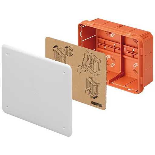 Doza derivatie incastrata IP40 196 x 152 x 75 mm Gewiss GW48006